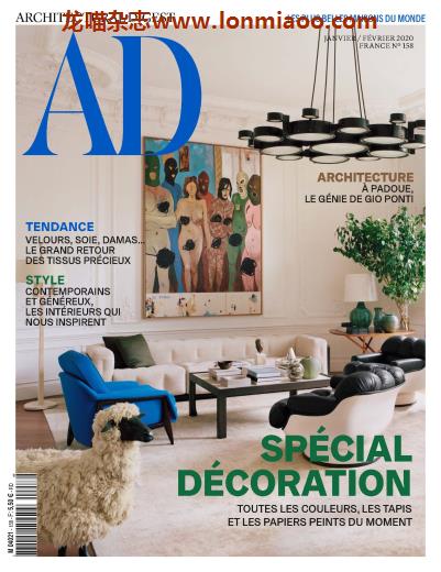 [法国版]Architectural Digest 建筑辑要 安邸AD 2020年1-2月刊